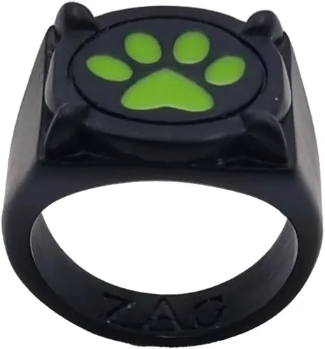 Vista 3 de ZAG STORE - Ladybug - Anillo de gato negro, Acero inoxidable, Acero inoxidable