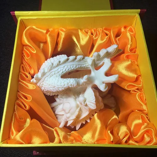 Vista 6 de Estatua de dragón chino de Feng Shui, dragón con escultura de estatua de cuentas para decoración de oficina en casa, colección de arte, elección