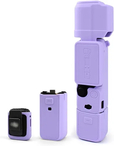 Vista 6 de HRH Pocket 3 - Funda de silicona para DJI Osmo Pocket 3, protector de lente, resistente a los arañazos, compatible con DJI OSMO Pocket 3 Creator