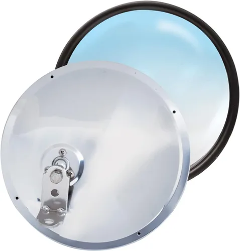Vista 5 de RoadPro RP-20SOS Espejo convexo ajustable de acero inoxidable de 7.5 pulgadas - Perno compensado