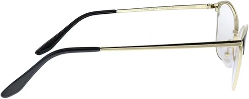 Vista 3 de Prada PR 62XV AAV1O1 - Lentes de ojo de gato de metal dorado claro 2047in