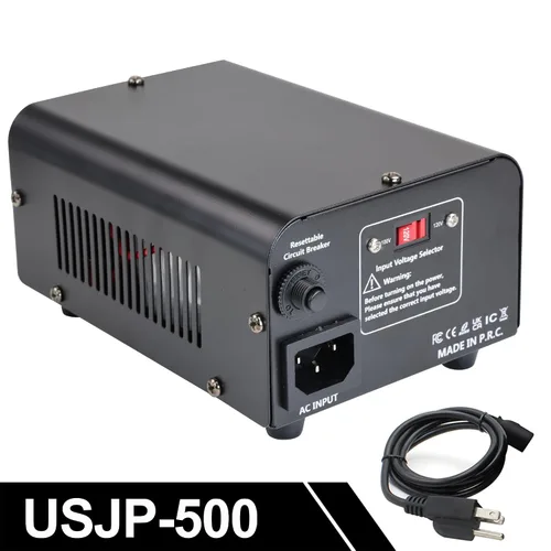 Vista 4 de 500W US al convertidor de voltaje de Japón 120V a 100V transformador reductor