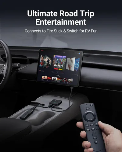 Vista 7 de ZUCWO Adaptador inalámbrico CarPlay y Car TV Mate compatible con convertidor HDMI para TV Stick/máquina de juegos, CarPlay HDMI multimedia 2 en 1