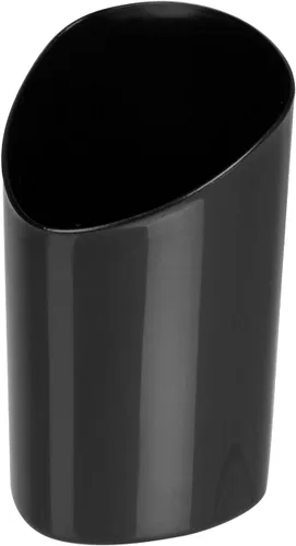 Vista 2 de Restaurantware Vasos de chupito de 3 onzas, 100 vasos de chupito redondos, con acabado negro, vasos de chupito de plástico desechables para servir