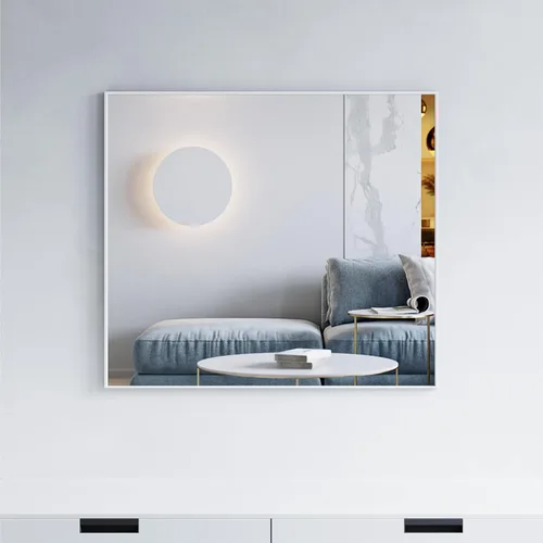 Vista 13 de Dowell Espejo de baño Espejo de pared rectangular con marco de metal Espejo de marco delgado Espejo de tocador de baño moderno - Negro 5004