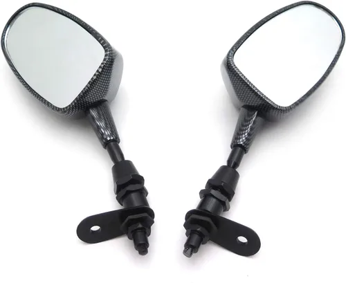 Vista 4 de HONGK - Mini espejo compatible con CBR600RR F1/F2/F3 F4/F4i 900RR 929RR 954RR 1000RR RC51 Carbon [B01C0SW17E]