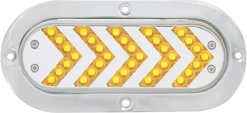 Vista 8 de Grand General 77130 - Luz secuencial ovalada de 35 LED ámbar/flecha con bisel S.Bezel, 1 unidad