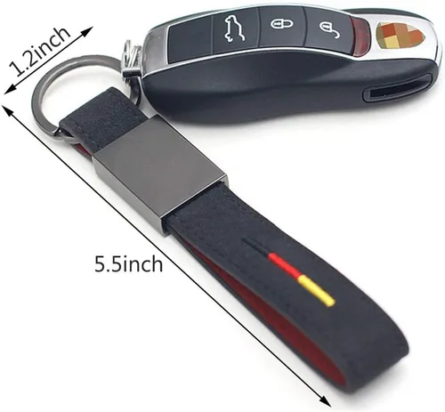 Vista 2 de BOLLAER Llaveros de lujo para automóvil, llavero de auto para Porsche, Audi, Mercedes, BMW, Cadillac, Lexus Ford, llavero, regalo para hombre y mujer
