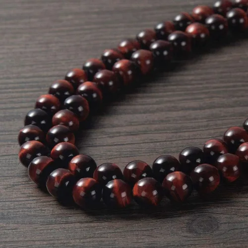 Vista 5 de WESTMIAJW Collar con cuentas de ojo de tigre para hombre, joyería de cristal curativo de piedras preciosas naturales 506027.6in