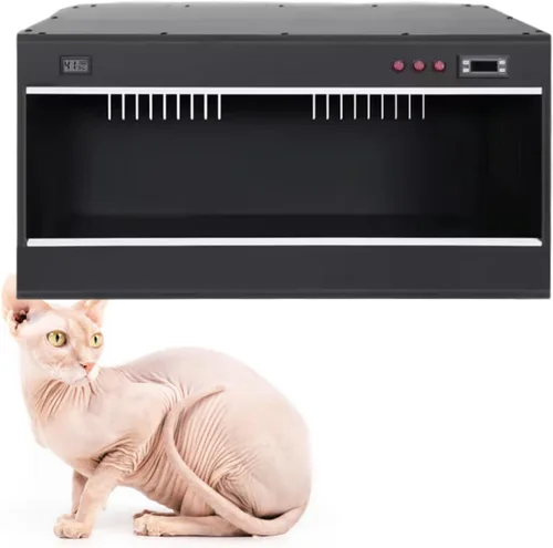 Vista 8 de Caja para mascotas de temperatura constante para gatos sin pelo, incubadora de cachorros, para gatos sin pelo, panel de madera con múltiples