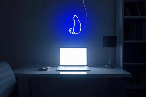 Vista 5 de ADVPRO Cat Flex Silicone LED Neon Sign - Blue - st16s32-fnu0083-b