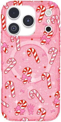 Vista 256 de VELVET CAVIAR Funda para iPhone 15, compatible con MagSafe, probada contra caídas de 10 pies, fundas protectoras de diseño, leopardo color rosa
