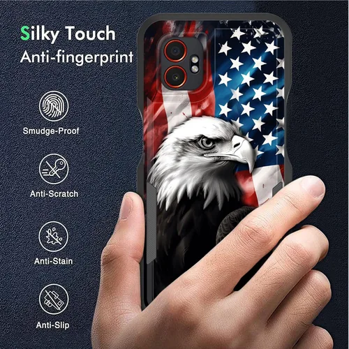 Vista 5 de Funda para Galaxy XCover 7 Pro, doble capa híbrida resistente resistente a prueba de golpes de policarbonato duro + funda protectora de silicona