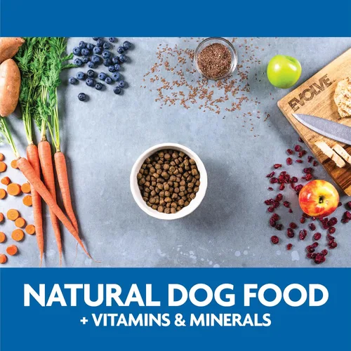 Vista 7 de Evolve Alimento seco para perros con receta de pollo deshuesado sin granos, batata y bayas, 4 libras.