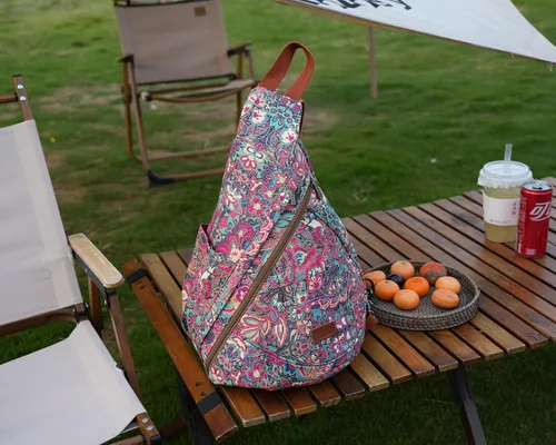 Vista 7 de Baosha Bolso bandolera colorido para mujer, mochila cruzada para el hombro, casual, viajes, senderismo, XB-10