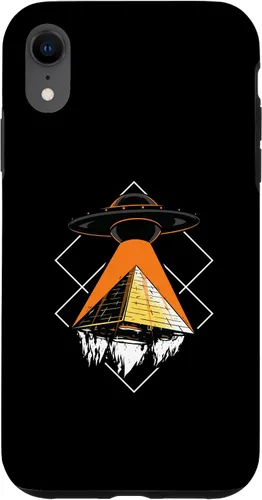Vista 8 de iPhone 15 Funny Alien Addiction Pyramid Of Cheops UFO Case
