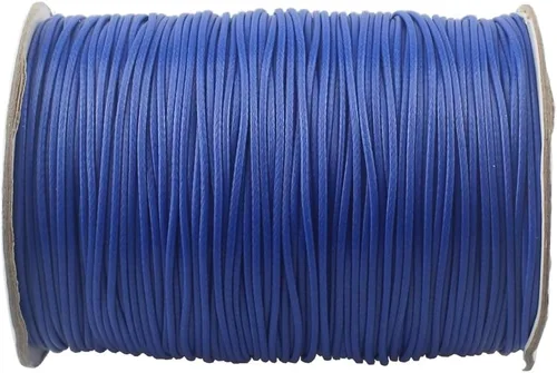 Vista 18 de Cordón de poliéster encerado para hacer joyas, cuerda encerada con carrete para hilo de manualidades (negro, 0.020 in (150 yardas))