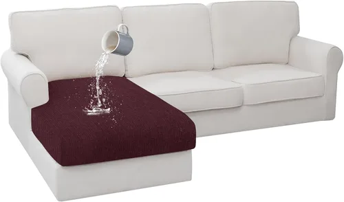 Vista 23 de Fundas de cojín impermeables para sofá, funda elástica lavable con diseño elástico antideslizante, protector de muebles para mascotas y niños