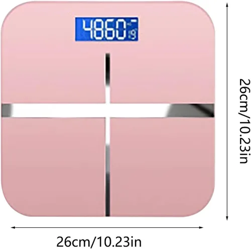 Vista 3 de Báscula para peso corporal, báscula de baño recargable de alta precisión para peso corporal, báscula inteligente para Bmi, grasa corporal