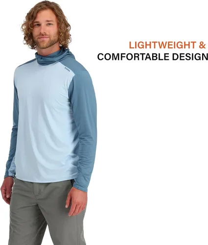 Vista 4 de Simms Bugstopper Solarflex 50+ UPF Camisa de pesca de manga larga con capucha y protector de insectos para hombre