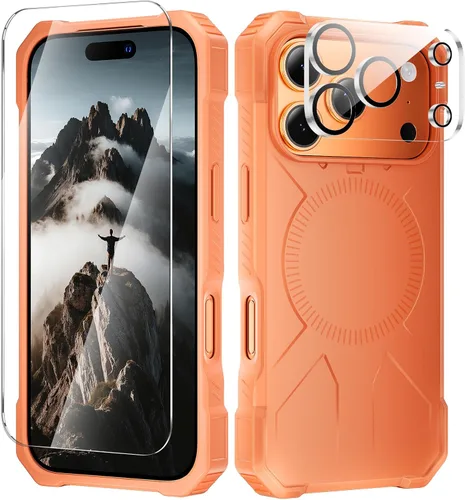 Vista 34 de Funda magnética para iPhone Air con protector de lente de cámara, protección grado militar de 10 pies, compatible con funda MagSafe Slim para iPhone