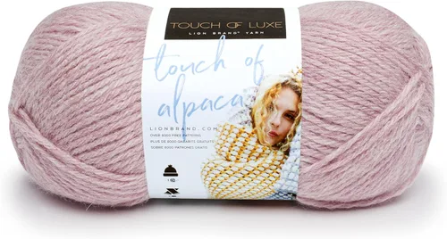 Vista 26 de Lion Brand Yarn Hilo Touch of Alpaca (1 madeja), color negro
