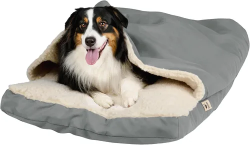 Vista 2 de Snoozer Cama de lujo para mascotas con microsuede, pequeña - antracita