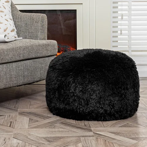 Vista 4 de Asuprui Puf otomano para el suelo, reposapiés otomano, sin relleno, 20 x 20 x 12 pulgadas, asiento redondo, puf, silla plegable, almacenamiento