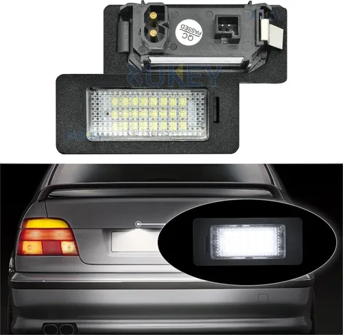 Vista 4 de AUTOXBERT 2PCS Luces LED para Placa de Matrícula para BMW 1 3 5 X Series E82 E88 E90 E91 E92 E93 E39 E60 E61 X1 X3 X5 X6 Conjunto de Luces de Placa