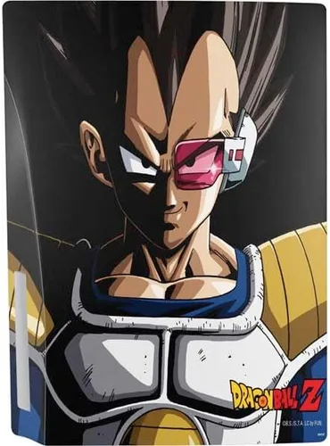 Vista 3 de Skinit Decal Gaming Skin Compatible with PS5 Bundle - Officially Licensed Dragon Ball Z Vegeta Portrait Design