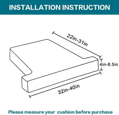 Vista 6 de Turquoize Funda de terciopelo para silla de cojín en forma de T, fundas de cojín en T para sala de estar, funda de sofá en forma de T, fundas