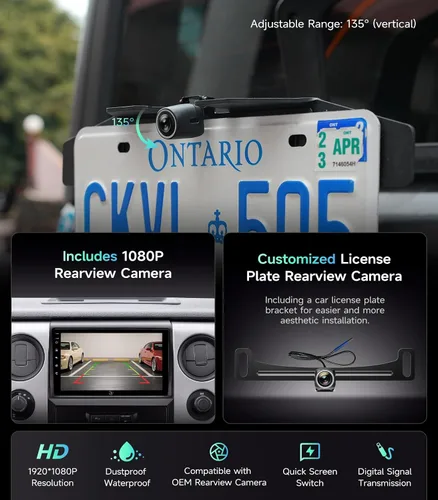 Vista 6 de Estéreo de radio de coche para Ford F150 2009-2014, inalámbrico CarPlay