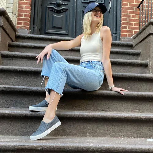 Vista 5 de JENN ARDOR - Tenis de cómodos, sin cordones, planos, estilo casual, para caminar, para mujer