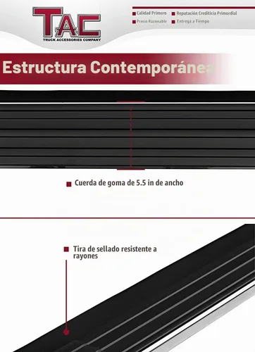 Vista 4 de TAC - Estribos compatibles con Honda Pilot SUV 2016-2022 de aluminio negro escalones laterales Nerf barras de escalón rieles de camioneta, panel