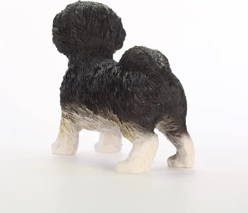 Vista 2 de Shih Tzu, negro/blanco, figura original de perro de corte deportivo (4 a 5 pulgadas)