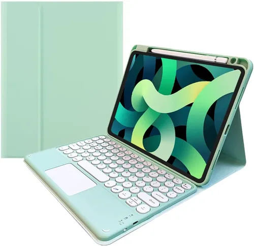 Vista 15 de kaitesi Funda con Teclado para iPad 9ª 8ª 7ª Generación iPad 10.2 pulgadas Touchpad Teclado Desmontable para iPad Air 3ª Generación 10.5"/iPad Pro