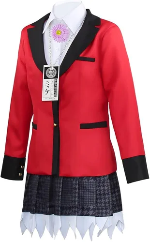 Vista 2 de Kakegurui - Disfraz de Yumemite Yumemi, uniforme escolar compulsivo, disfraz de Halloween