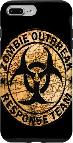 Vista 12 de iPhone 16 Funny Halloween Apocalypse Outbreak Zombie Response Team Case