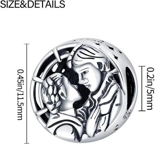Vista 4 de LIGHTDOG Star Wars Charms Beads fits Pandora Charm Bracelets for Woman,925 Sterling Silver Dangle Pendant Bead,Mother's Day Gift Girl Jewelry Beads