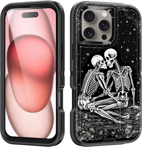 Vista 120 de Funda para iPhone Air con soporte integrado, a prueba de golpes, polvo y caídas, 3 capas, grado militar, funda protectora para iPhone Air de 6.5