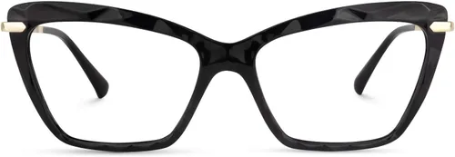 Vista 69 de Zeelool Gafas de bloqueo de luz azul ojo de gato de cristal para mujer Juliet VFP0270