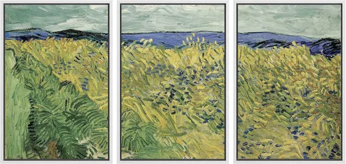 Vista 97 de wall26 Lienzo enmarcado para pared, juego de arte con flores de almendra de Vincent Van Gogh, naturaleza, ilustraciones de área silvestre, bellas