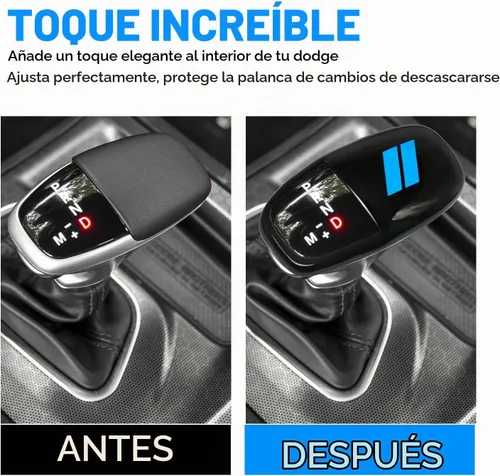 Vista 7 de Cubierta de cabeza de perilla de cambio de marcha para accesorios Dodge Charger 2015-2023 Challenger 2015-2024 Durango 2016-2026, inserción