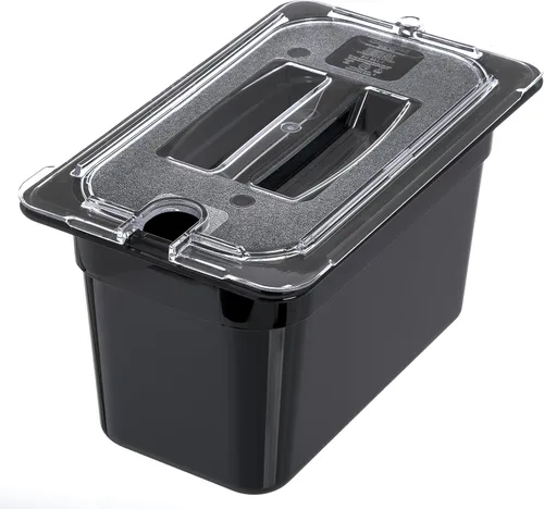Vista 8 de Carlisle FoodService Products 3068203 StorPlus - Sartén para alimentos de cuarto tamaño, policarbonato, 6 pulgadas de profundidad, color negro