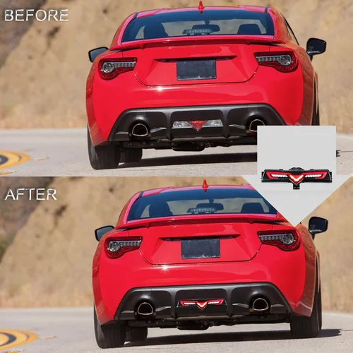 Vista 5 de VLAND Conjunto de luces traseras para Toyota GT86 2012-2020, BRZ 2013-2018, FRS 2012-2016 con señal de giro, luz LED DRL, enchufar y usar