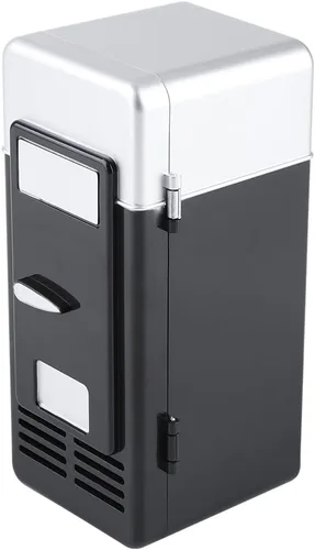 Vista 8 de TOPINCN Mini refrigerador USB refrigerador latas de bebidas refrigerador y calentador para oficina, escritorio, hotel, hogar, automóvil (negro)
