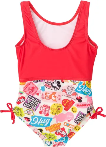 Vista 4 de Disney Mickey Mouse Minnie Mouse - Traje de baño de una pieza para niñas pequeñas