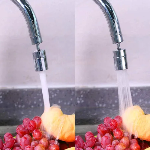 Vista 7 de Aireador de grifo giratorio de 360 grados, doble función de ahorro de agua de ángulo grande de 2 flujos, con pieza de repuesto de grifo de junta