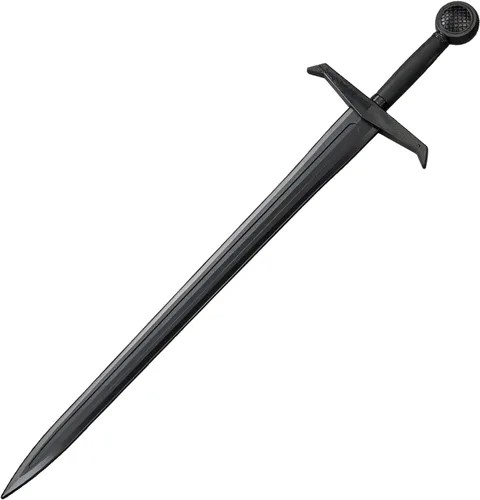 Vista 6 de Espada larga europea de polipropileno, espada medieval renacentista de práctica, disfraz cosplay, accesorio de prop
