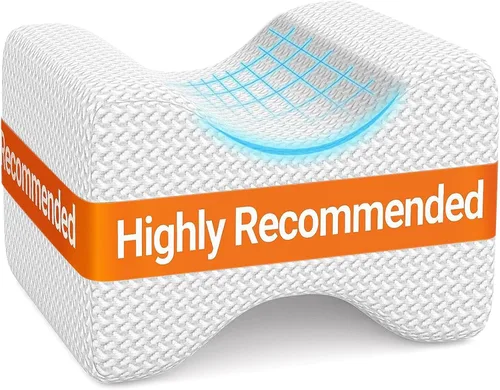 Vista 11 de BlissTrends Almohada de rodilla de espuma viscoelástica, almohada de rodilla para dormir de lado, almohadas de piernas para dormir circulación